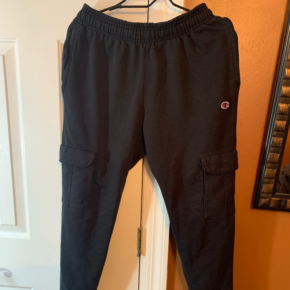 Reverse weave Champion cargo sweatpants